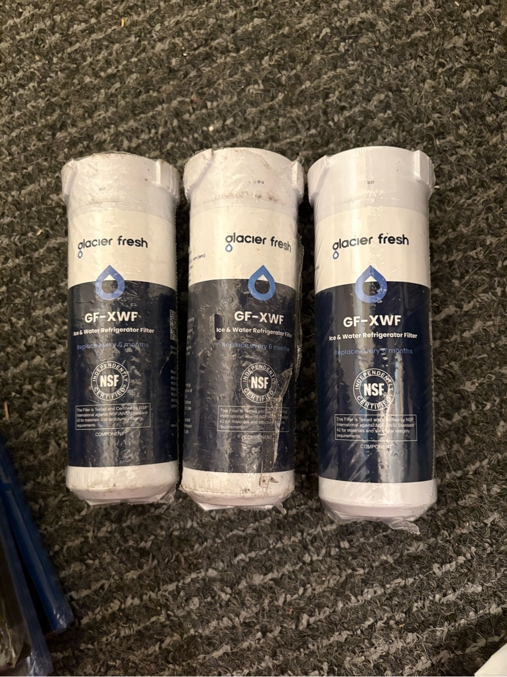 3 - Glacier Fresh XWF Refrigerator Water Filters